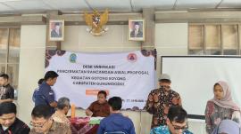 DESK VERIFIKASI PENCERMATAN RANCANGAN AWAL PROPOSAL KEGIATAN GOTONG ROYONG KABUPATEN GUNUNGKIDUL